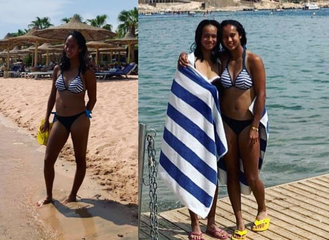 Leylah Annie Fernandez hot and top pictures at the beach in bikini also  with her sister Bianca - Tennis Tonic - News, Predictions, H2H, Live  Scores, stats