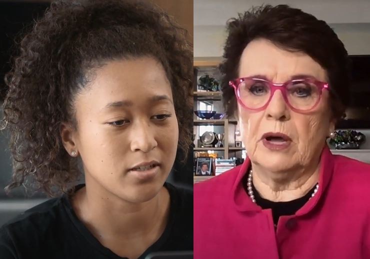 Naomi Osaka talks about being an activist and inspiring people with Billie Jean King. VIDEO Naomi Osaka And Billie Jean King