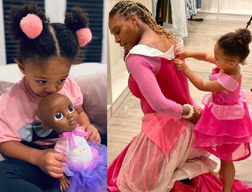 LOVELY Serena Williams shares about playing with her daughter Olympia at very early in the morning Serena Williams Playing With Her Daughter Olympia