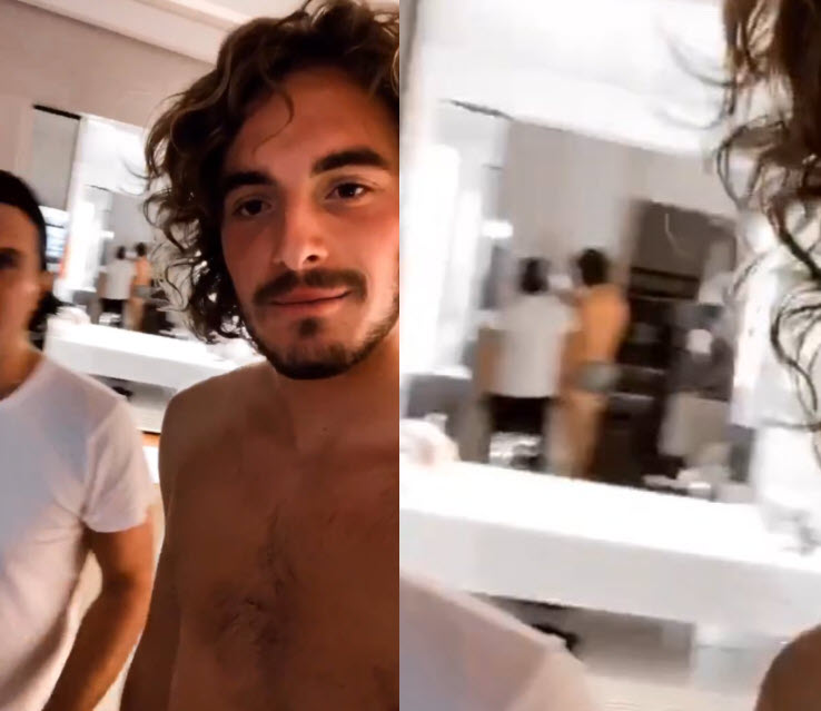 Stefanos Tsitsipas Posting Hot Pictures In Underpants And Shirtless Videos Pictures Tennis