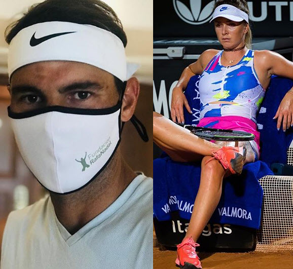 Svitolina agrees with cool and smart Nadal about the sensation of playing without fans Svitolina And Rafael Nadal