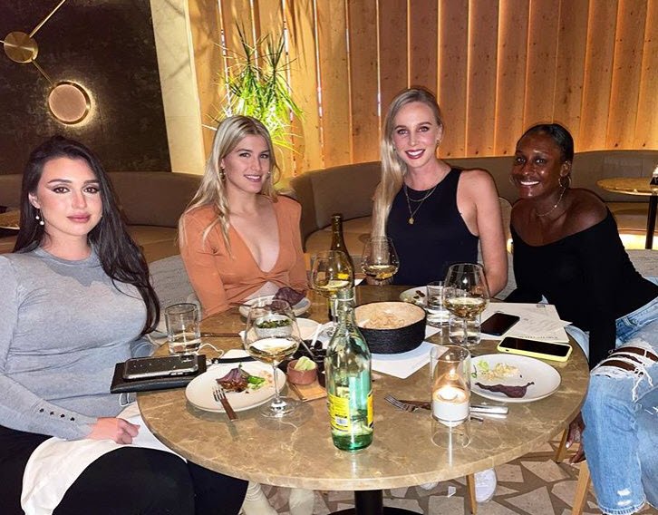 Genie Bouchard With Also Naomi Broady And Asia Muhammad