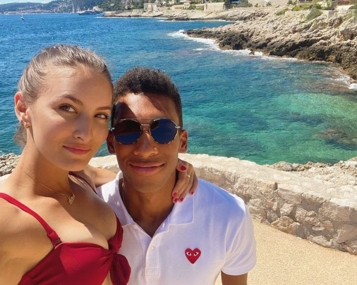 Felix Auger Aliassime And Girlfriend In Bikini By The Beach