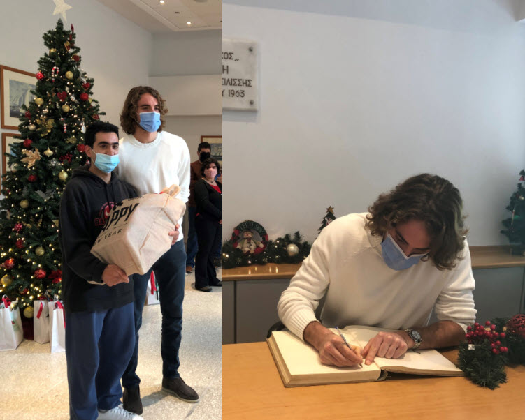 Stefanos Tsitsipas Helping For Charity