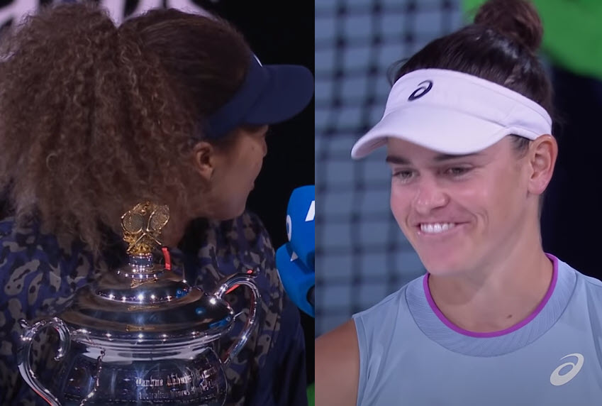 Naomi Osaka And Jennifer Brady At The Australian Open