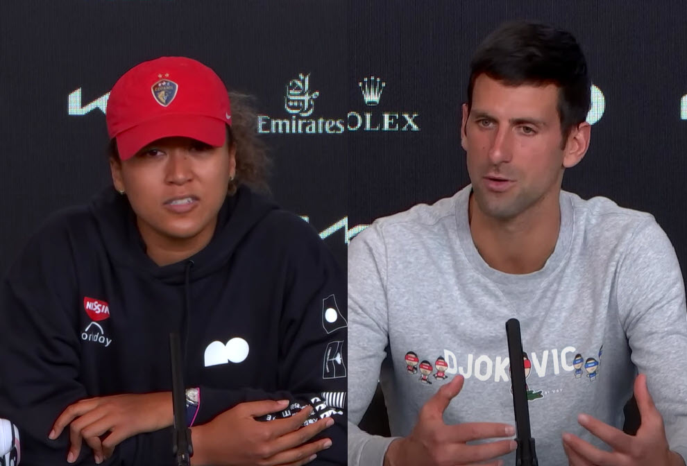 Naomi Osaka And Novak Djokovic Naomi Osaka And Novak Djokovic