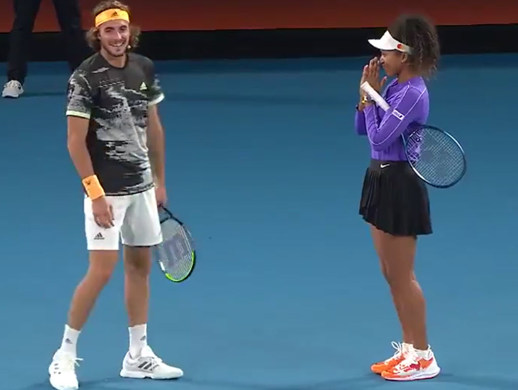 Naomi Osaka And Stefanos Tsitsipas