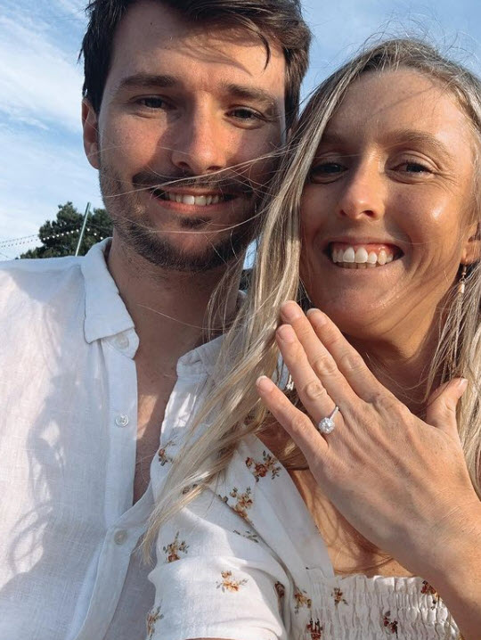 Storm Sanders With Her Fiance Loughlin Hunter