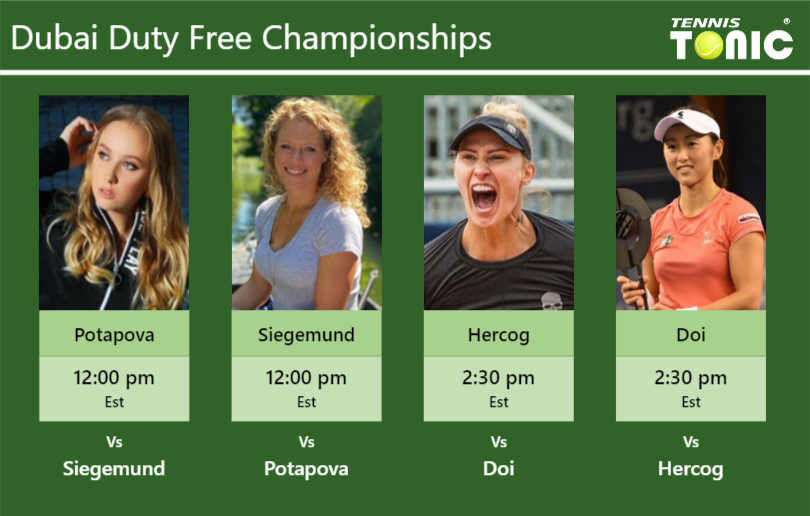 Anastasia Potapova-Laura Siegemund-Polona Hercog-Misaki Doi Stats info