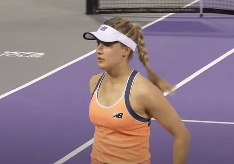 Genie Bouchard In Action