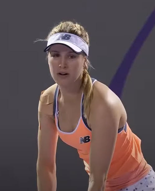 Genie Bouchard Serving