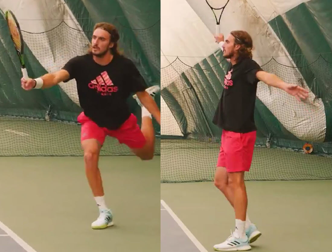 Stefanos Tsitsipas Back Hand Returnreturn