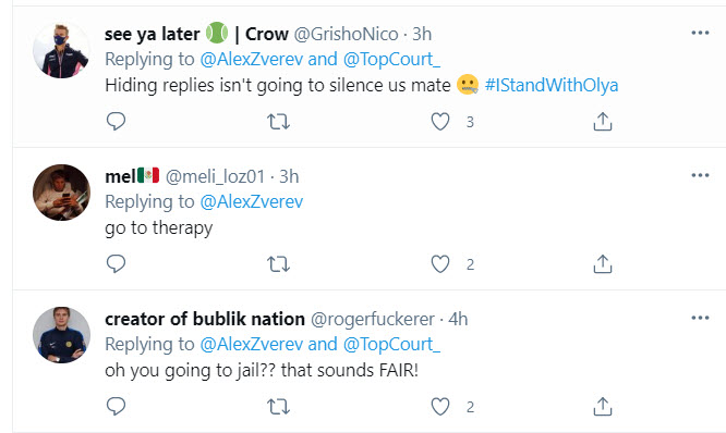 Zverev Hiding Replies Ntot Happy Fans