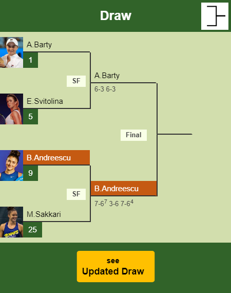 Bianca Vanessa Andreescu Draw info