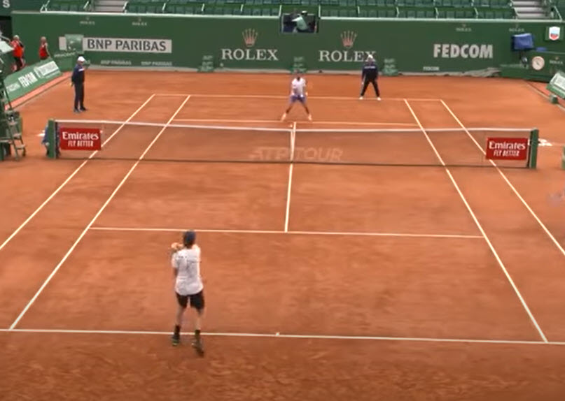 Jannik Sinner And Novak Djokovic Training In Monte Carlo Jannik Sinner And Novak Djokovic Training In Monte Carlo