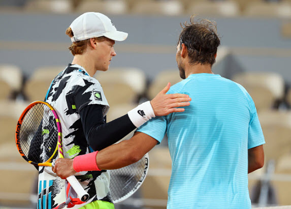 Jannik Sinner And Rafael Nadal Jannik Sinner And Rafael Nadal