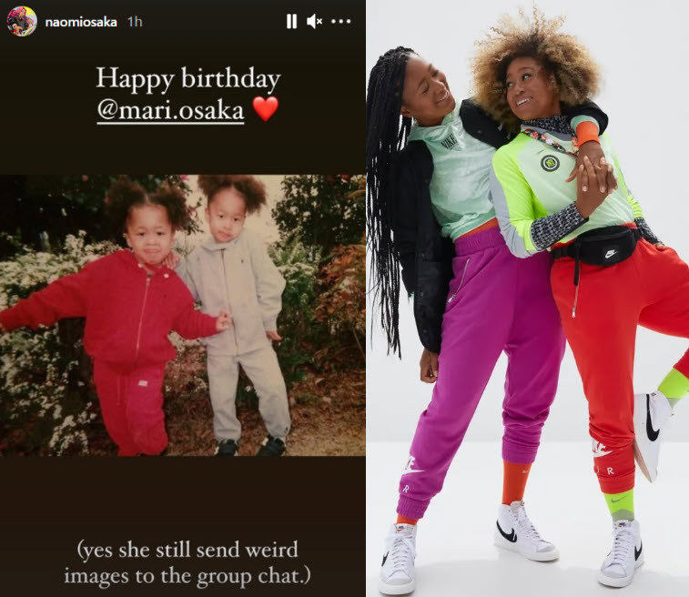 Naomi Osaka 大坂なおみ on Instagram: “Happy birthday to my sister/best  friend/worst enemy 😩❤️🎂🎉🎊 @mari.osaka @ctrlsaregone you're old…