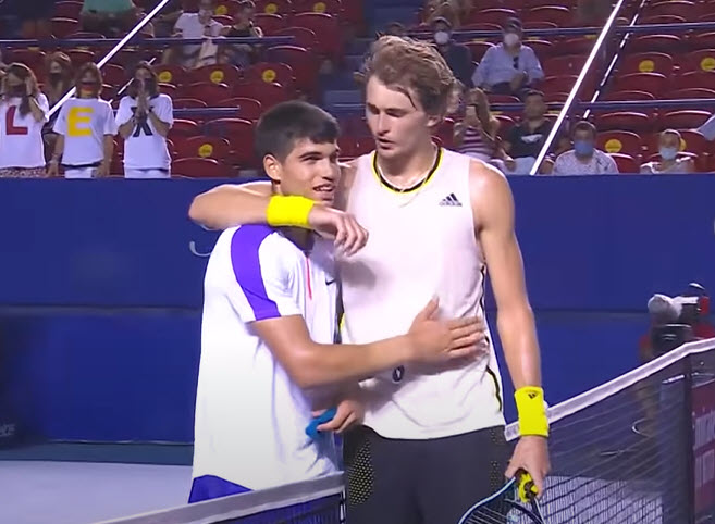 Zverev And Alcaraz Zverev And Alcaraz