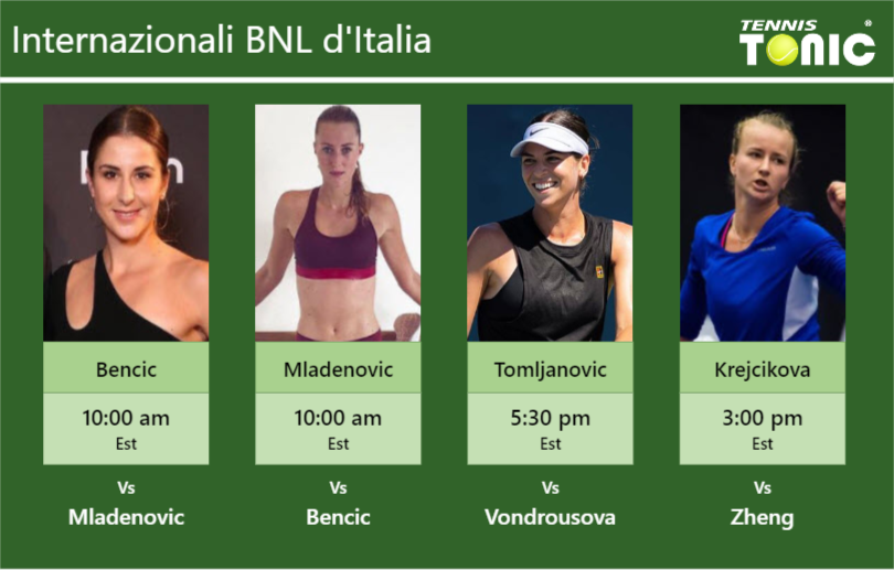 Belinda Bencic Kristina Mladenovic Ajla Tomljanovic Barbora Krejcikova Stats Info Utdac9brbp Belinda Bencic-Kristina Mladenovic-Ajla Tomljanovic-Barbora Krejcikova Stats info