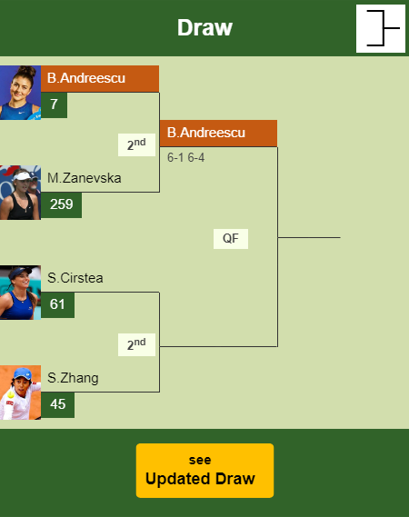 Bianca Vanessa Andreescu Draw info