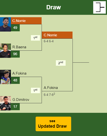 Cameron Norrie Draw info