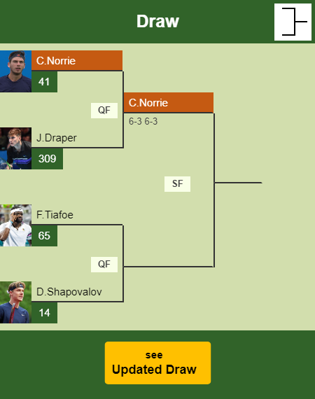 Cameron Norrie Draw info