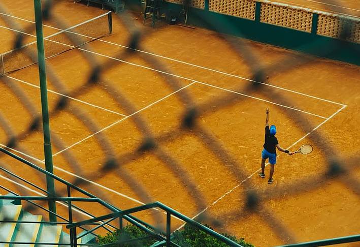 Player Playing Tennis