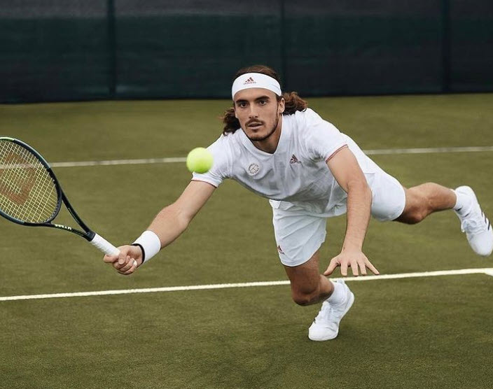 Tsitsipas and his Wimbledon outfit. - Tonic - News, Predictions, H2H, Live Scores, stats