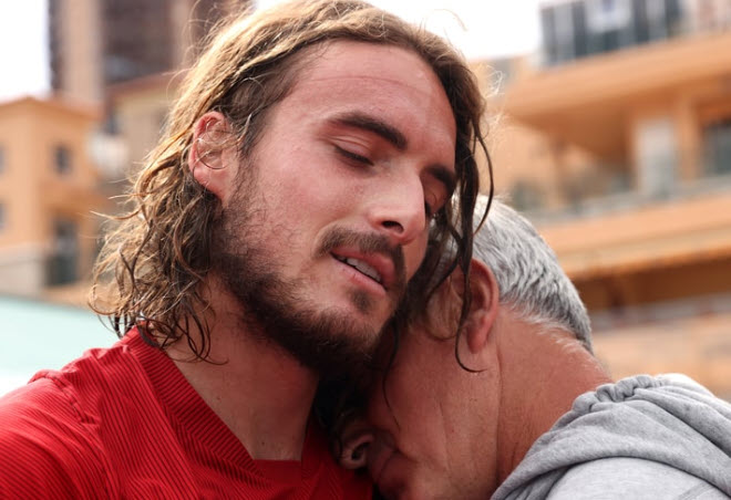 Stefanos Tsitsipas And His Father Apostolos Stefanos Tsitsipas And His Father Apostolos
