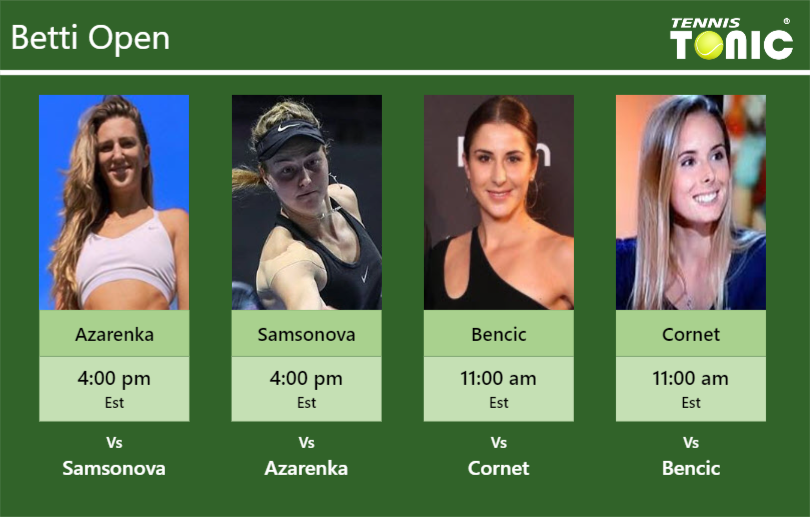 PREDICTION, PREVIEW, H2H Azarenka, Samsonova, Bencic and to