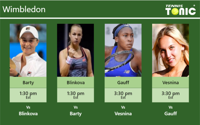 Ashleigh Barty-Anna Blinkova-Cori Gauff-Elena Vesnina Stats info