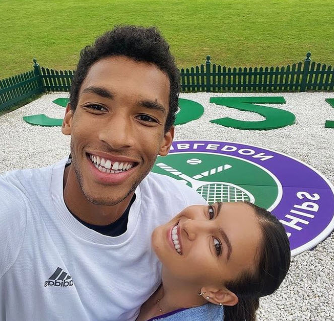 Felix Auger Aliassime With Girlfriend Nina