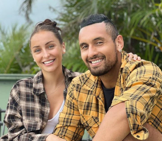 Nick Kyrgios With His Girlfriend Chiara Passari Nick Kyrgios With His Girlfriend Chiara Passari