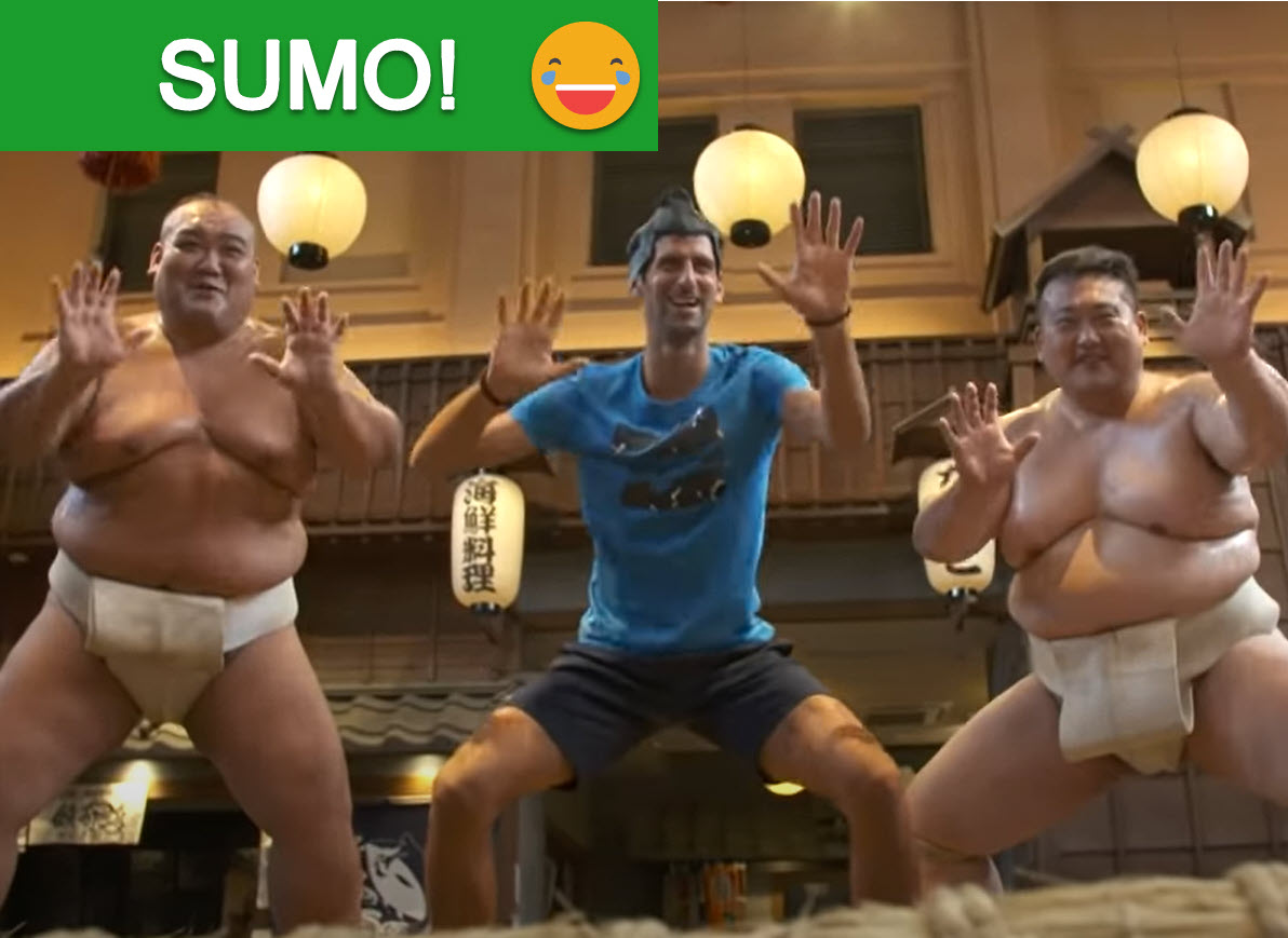 Novak Djokovic Going Sumo Novak Djokovic Going Sumo