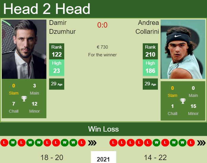 Damir Dzumhur vs. Andrea Collarini the Trieste Challenger