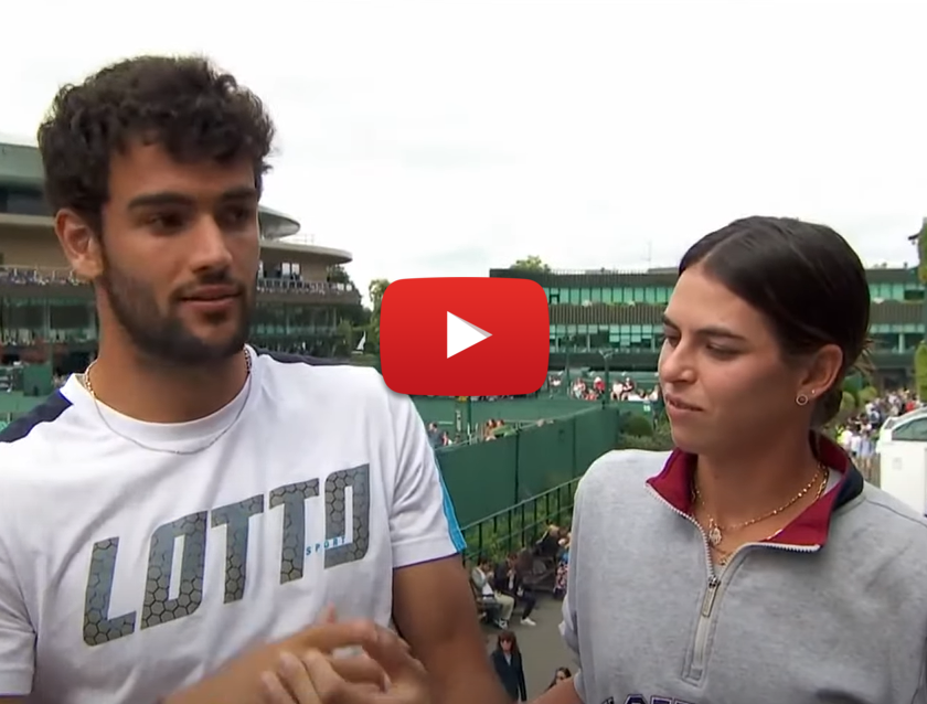 Matteo Berrettini and girlfriend Ajla Tomljanovic Matteo Berrettini and girlfriend Ajla Tomljanovic