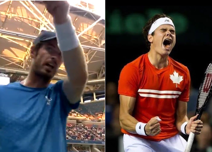 Andy Murray And Milos Raonic