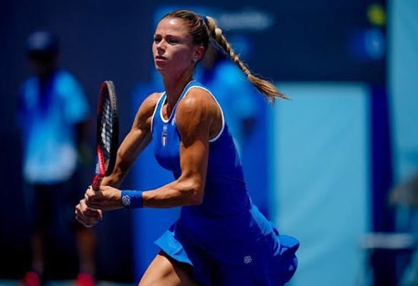 Camila Giorgi Playing Tennis