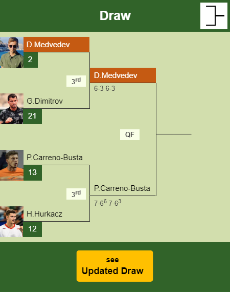 Daniil Medvedev Draw info