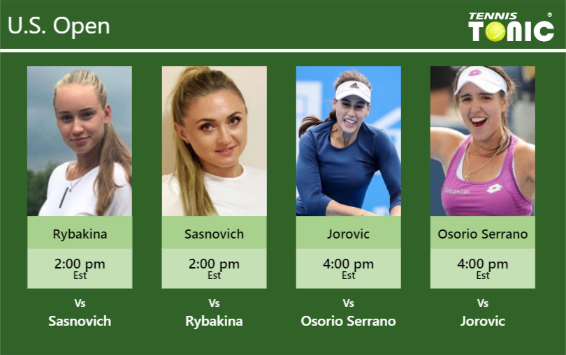 Elena Rybakina-Aliaksandra Sasnovich-Ivana Jorovic-Maria Camila Osorio Serrano Stats info