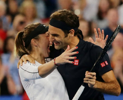 Roger Federer And Belinda Bencic