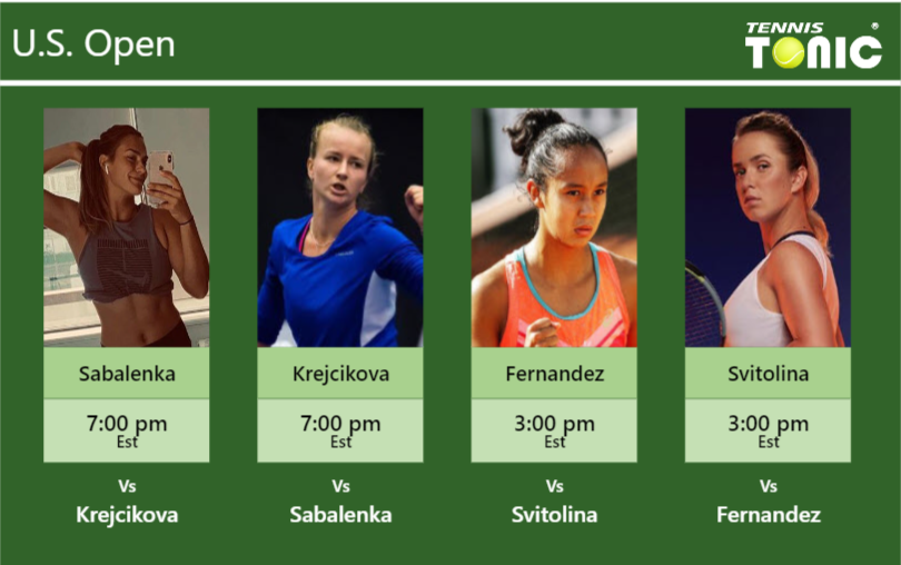 PREDICTION, PREVIEW, H2H: Sabalenka, Krejcikova, Annie Fernandez And ...