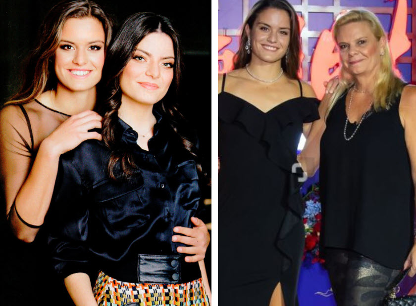 Maria Sakkari With Sister And Mother