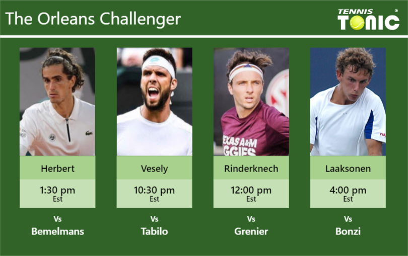 PREDICTION, PREVIEW, H2H: Herbert, Vesely, Rinderknech And Laaksonen To ...