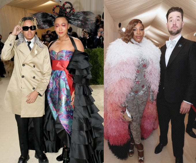 Naomi Osaka and Serena Williams with boyfriend and husband at the Met Gala.  PICTURES, VIDEOS - Tennis Tonic - News, Predictions, H2H, Live Scores, stats