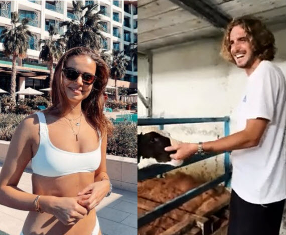 Stefanos Tsitsipas And Cow Named Like His Girlfriend
