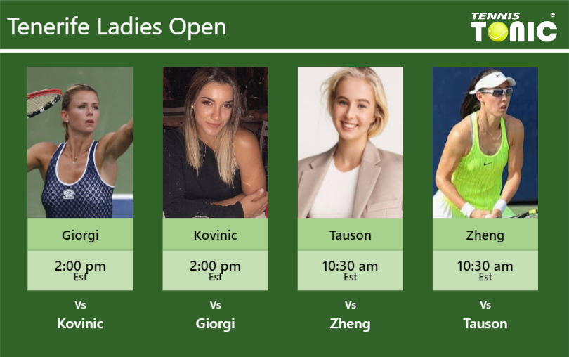 Camila Giorgi Danka Kovinic Clara Tauson Saisai Zheng Stats Info Hookzfjyod Camila Giorgi-Danka Kovinic-Clara Tauson-Saisai Zheng Stats info