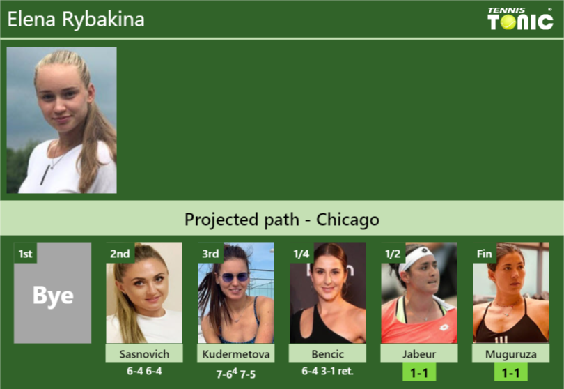 Elena Rybakina Stats info