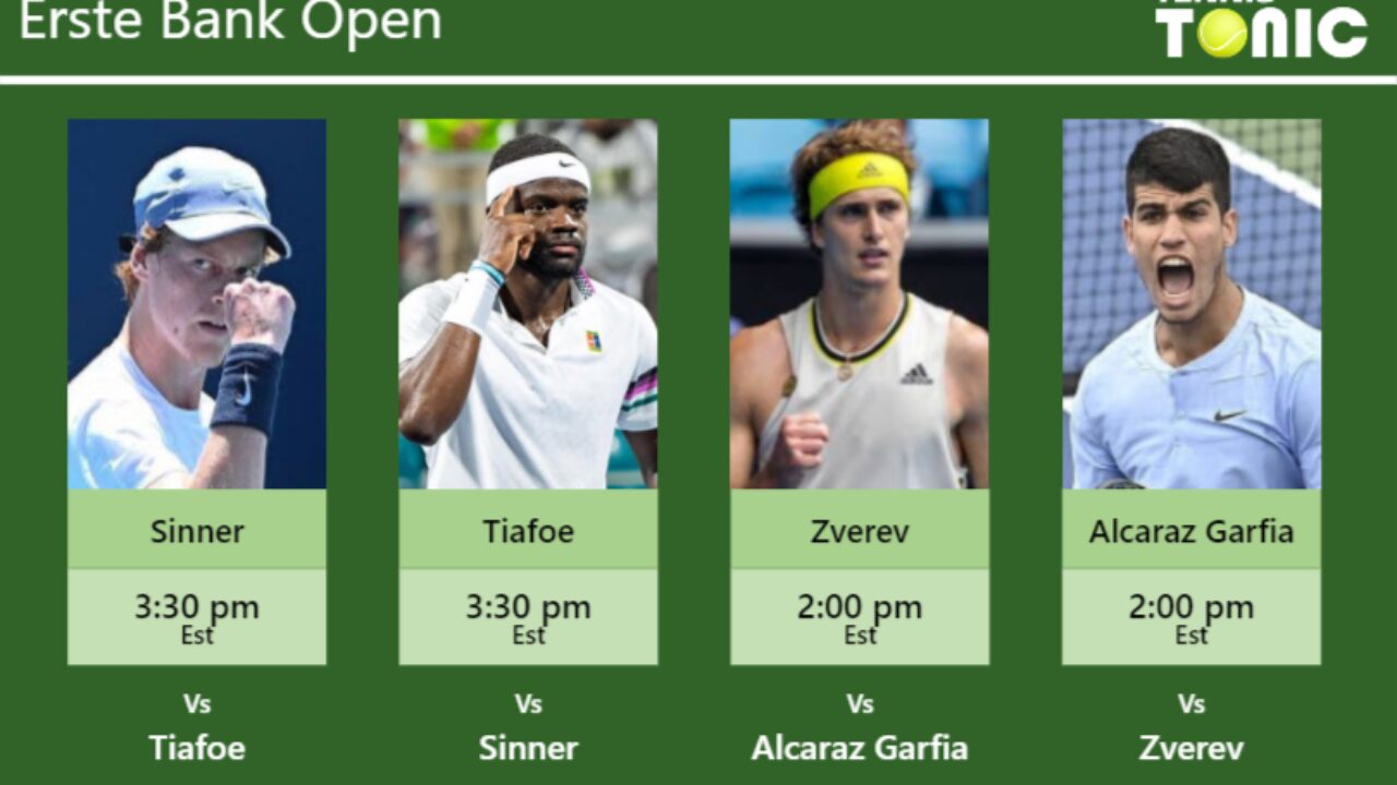 Vienna ATP Open 2021 Semi Final: Carlos Alcaraz Garfia vs Alexander Zverev  H2H Prediction