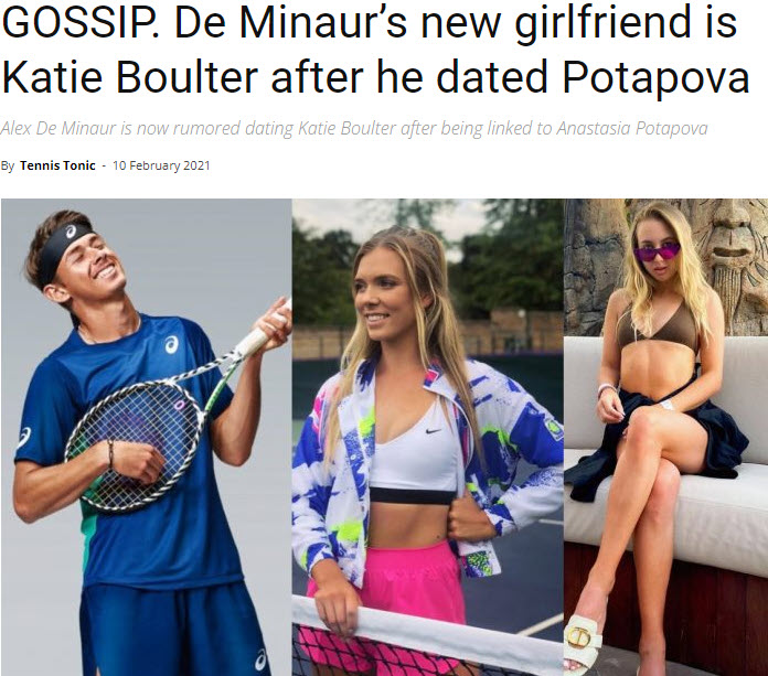 Alex De Inaur And Girlfriends